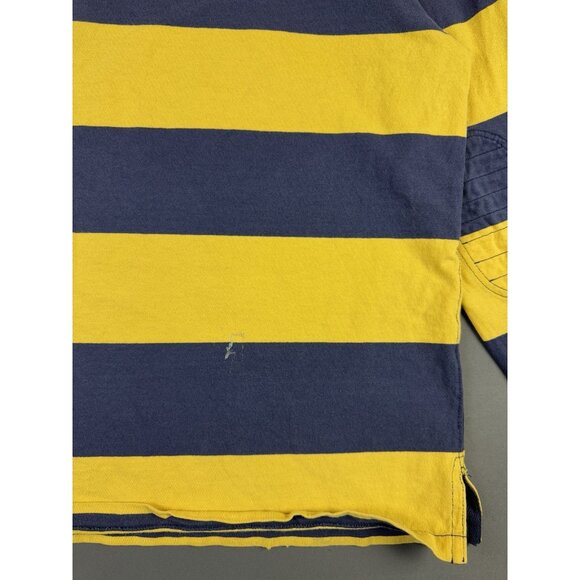 Rare Vintage Y2K Polo Ralph Lauren Rugby Shirt Stripes Thrased Streetwear Hype - Picture 13 of 16